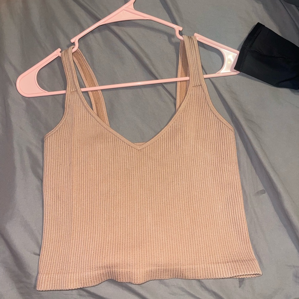 Ribbed stretchy tank top